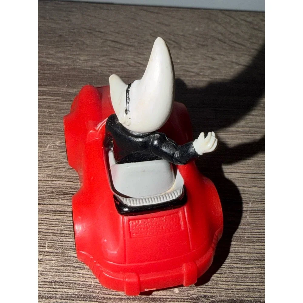 Vintage 1988 McDonalds Mac Tonight Red Convertible Car Happy Meal Toy Figurine